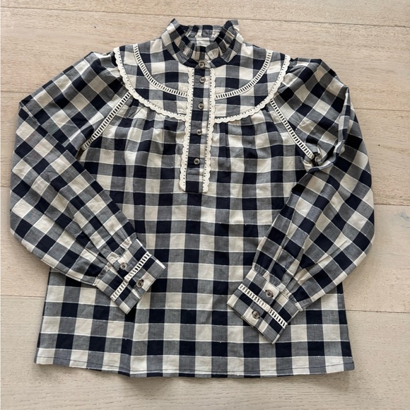 NWOT SEZANE CHEMISE BAILEY BLOUSE 36 - Picture 6 of 10